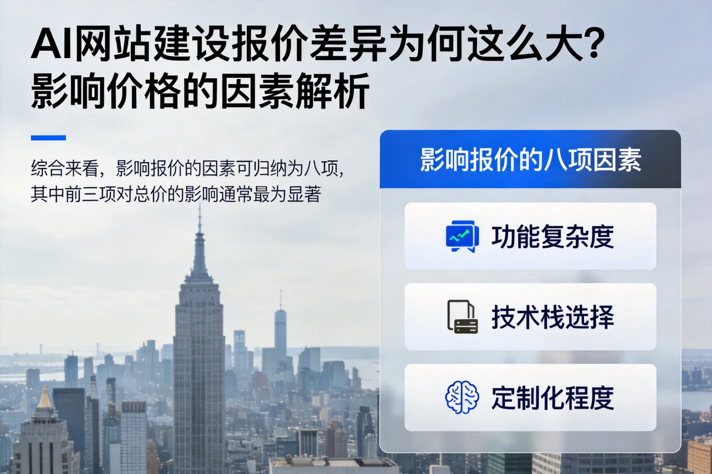 景德镇AI网站建设报价差异为何这么大？影响价格的因素解析