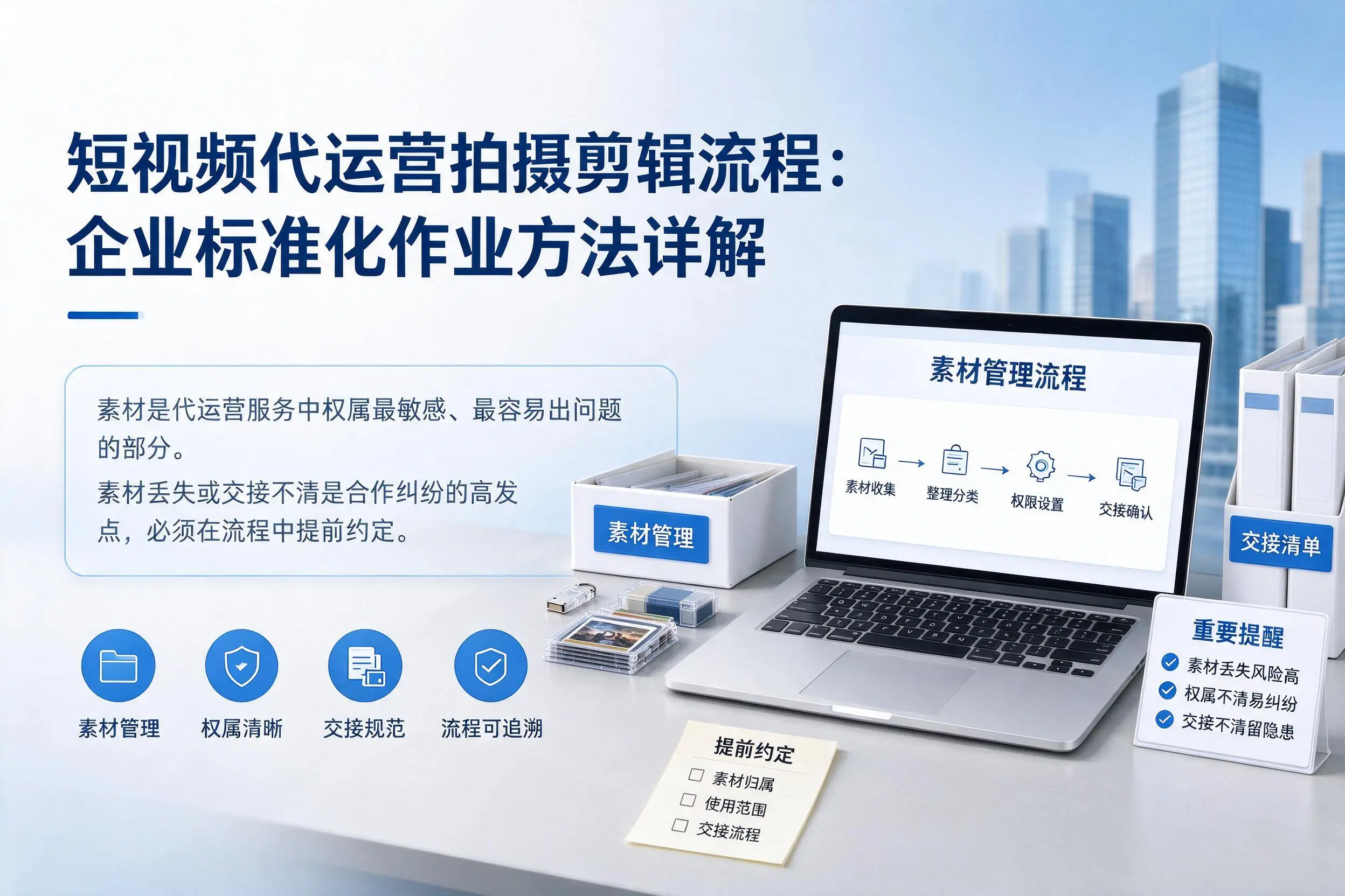 短视频代运营拍摄剪辑流程：景德镇企业标准化作业方法详解