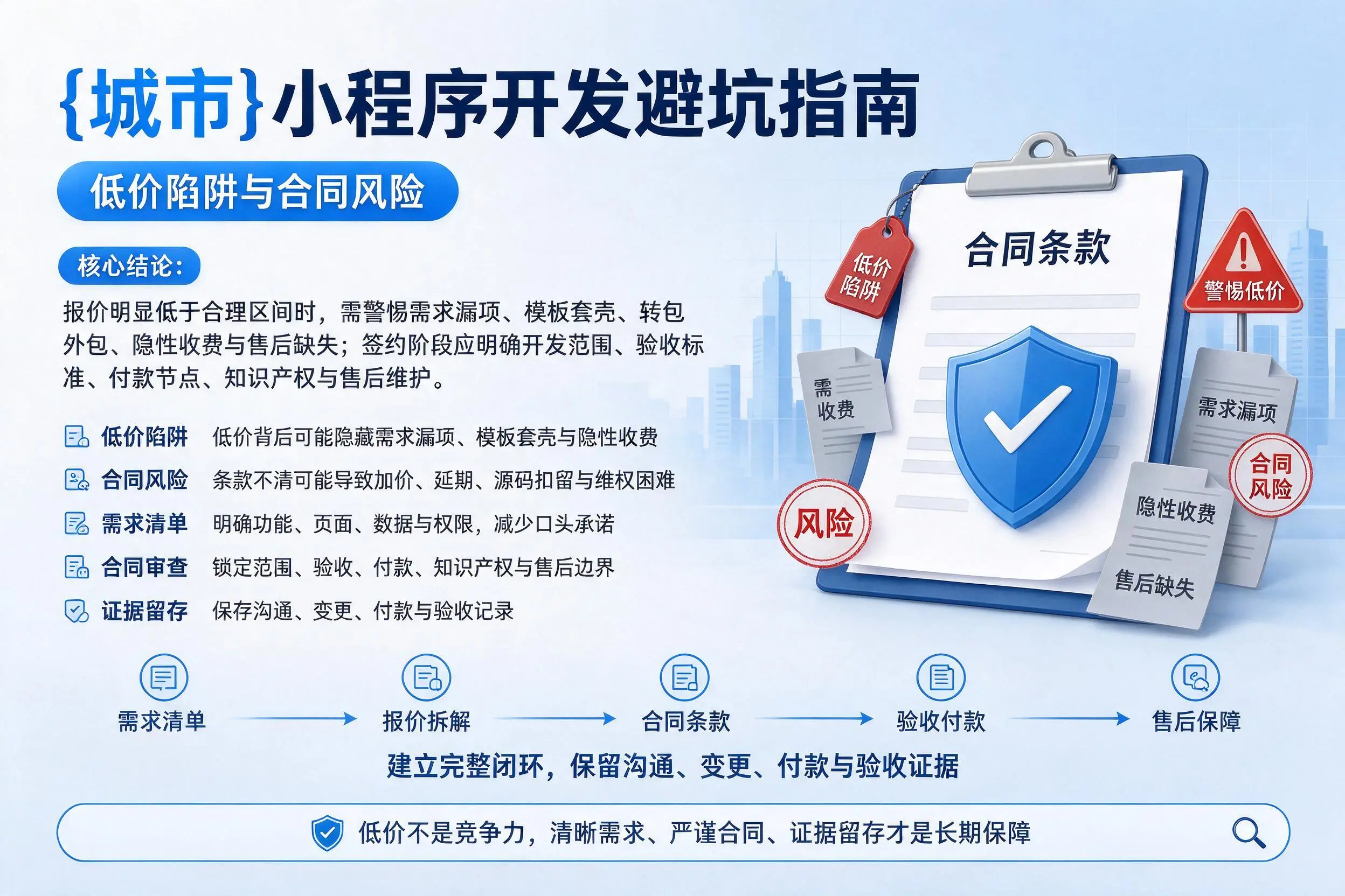 景德镇小程序开发避坑指南：低价陷阱与合同风险