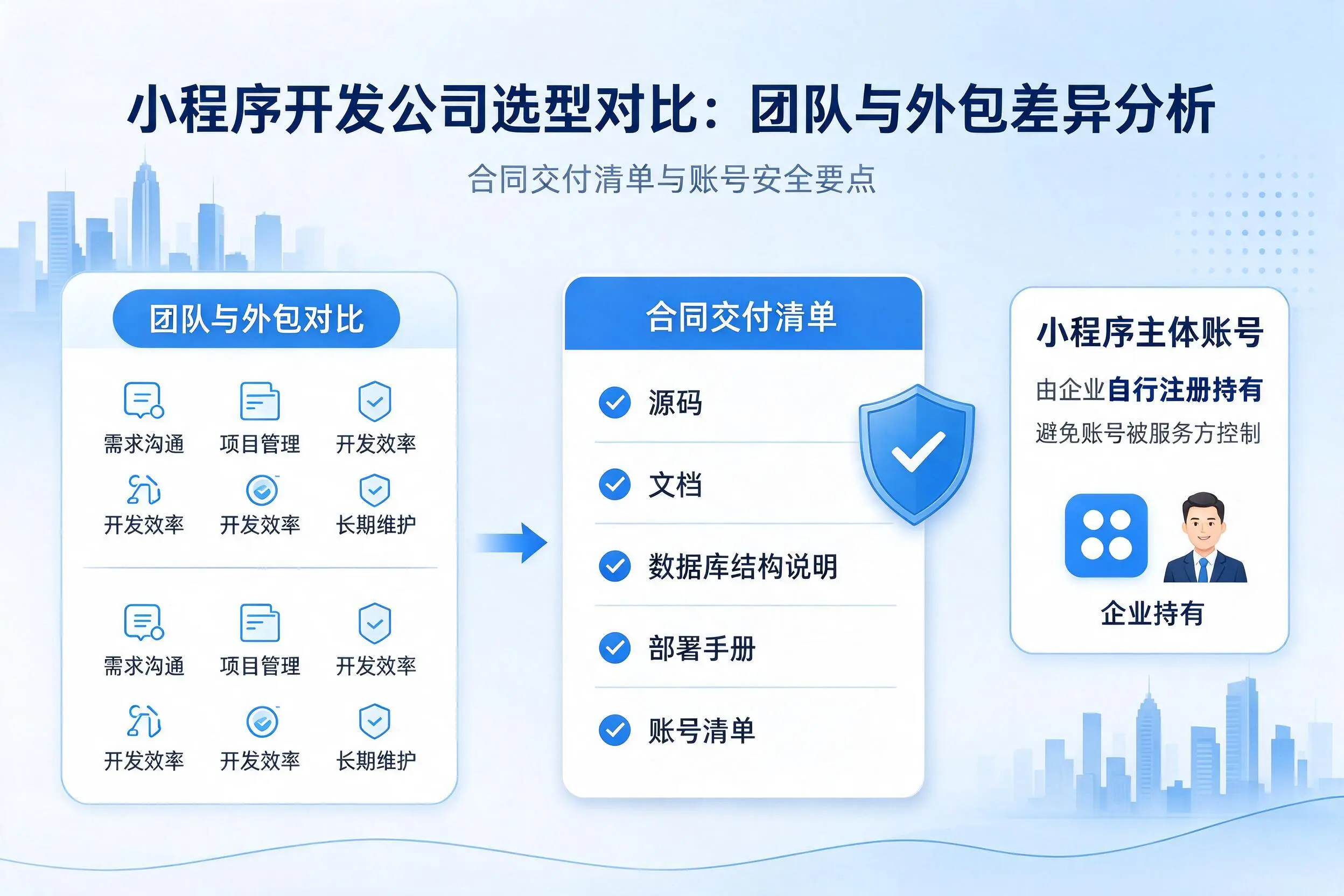 景德镇小程序开发公司选型对比：团队与外包差异分析