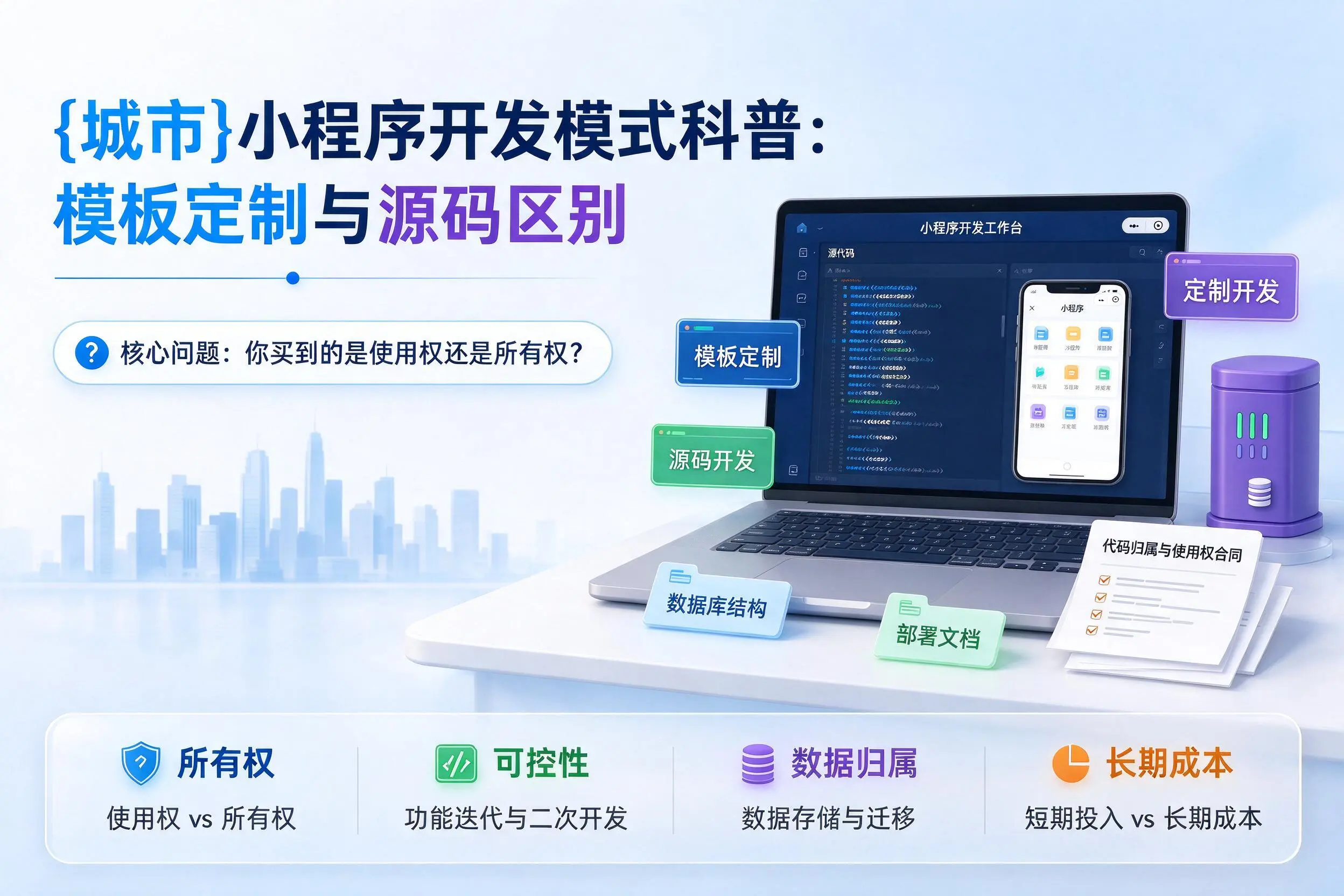 景德镇小程序开发模式科普：模板定制与源码区别