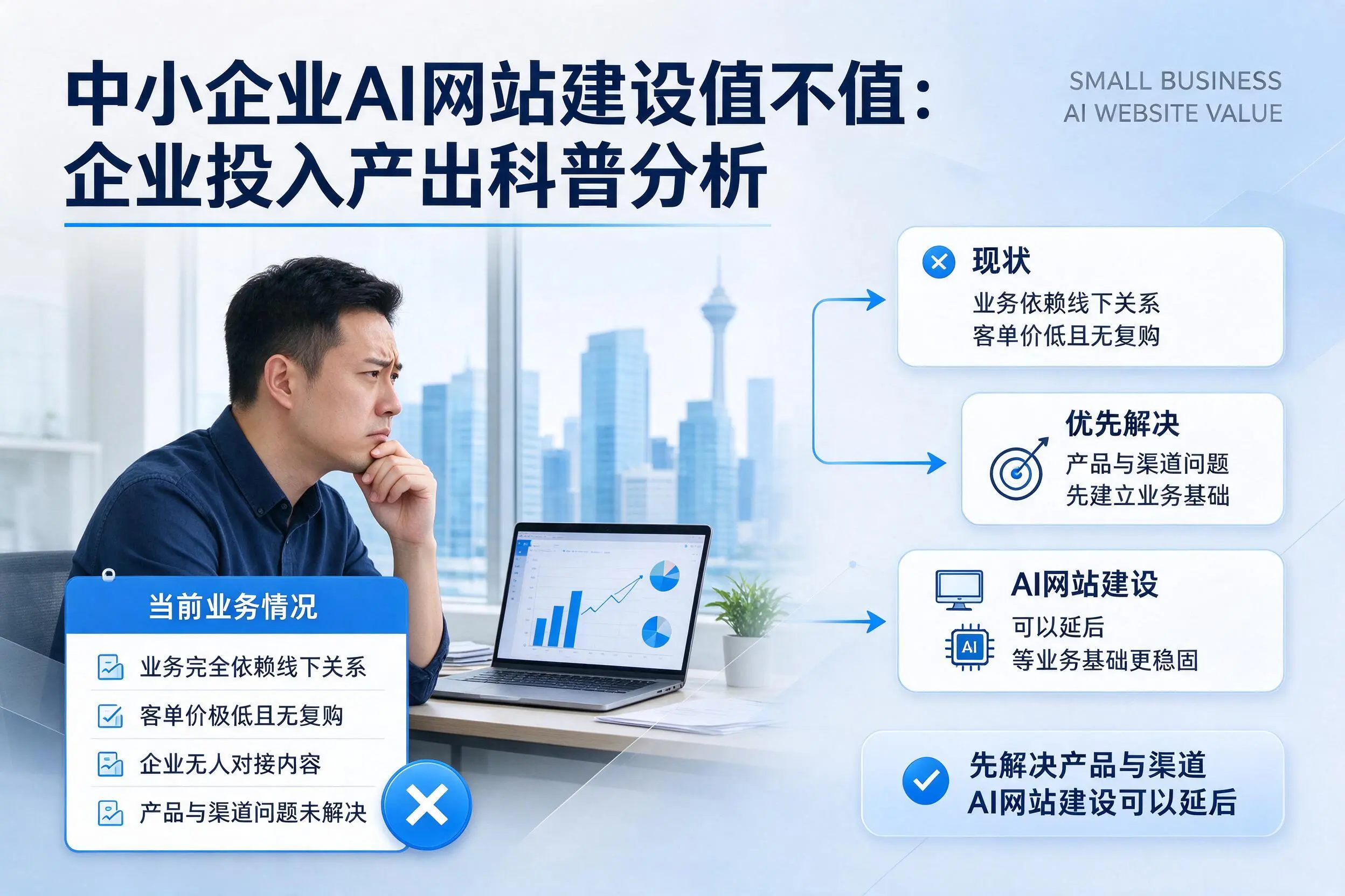 中小企业AI网站建设值不值:景德镇企业投入产出科普分析