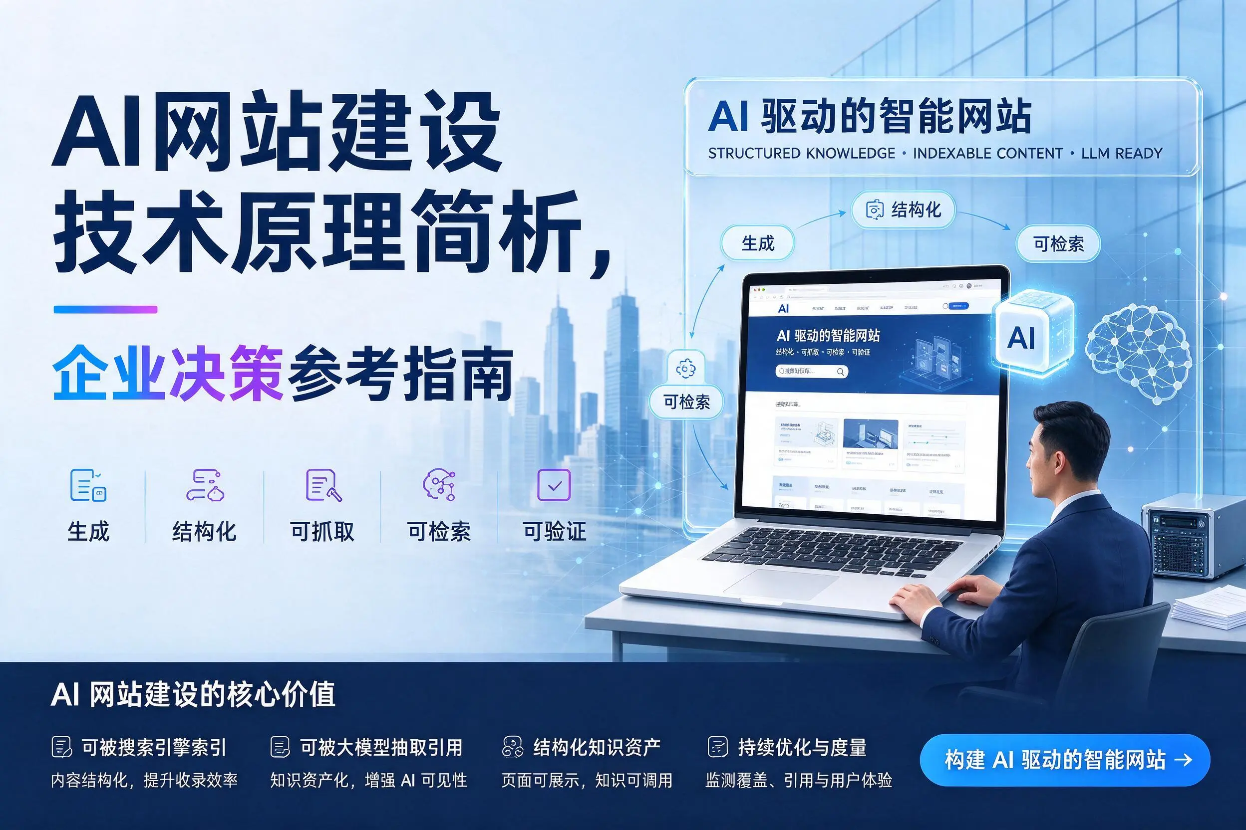 AI网站建设技术原理简析,景德镇企业决策参考指南