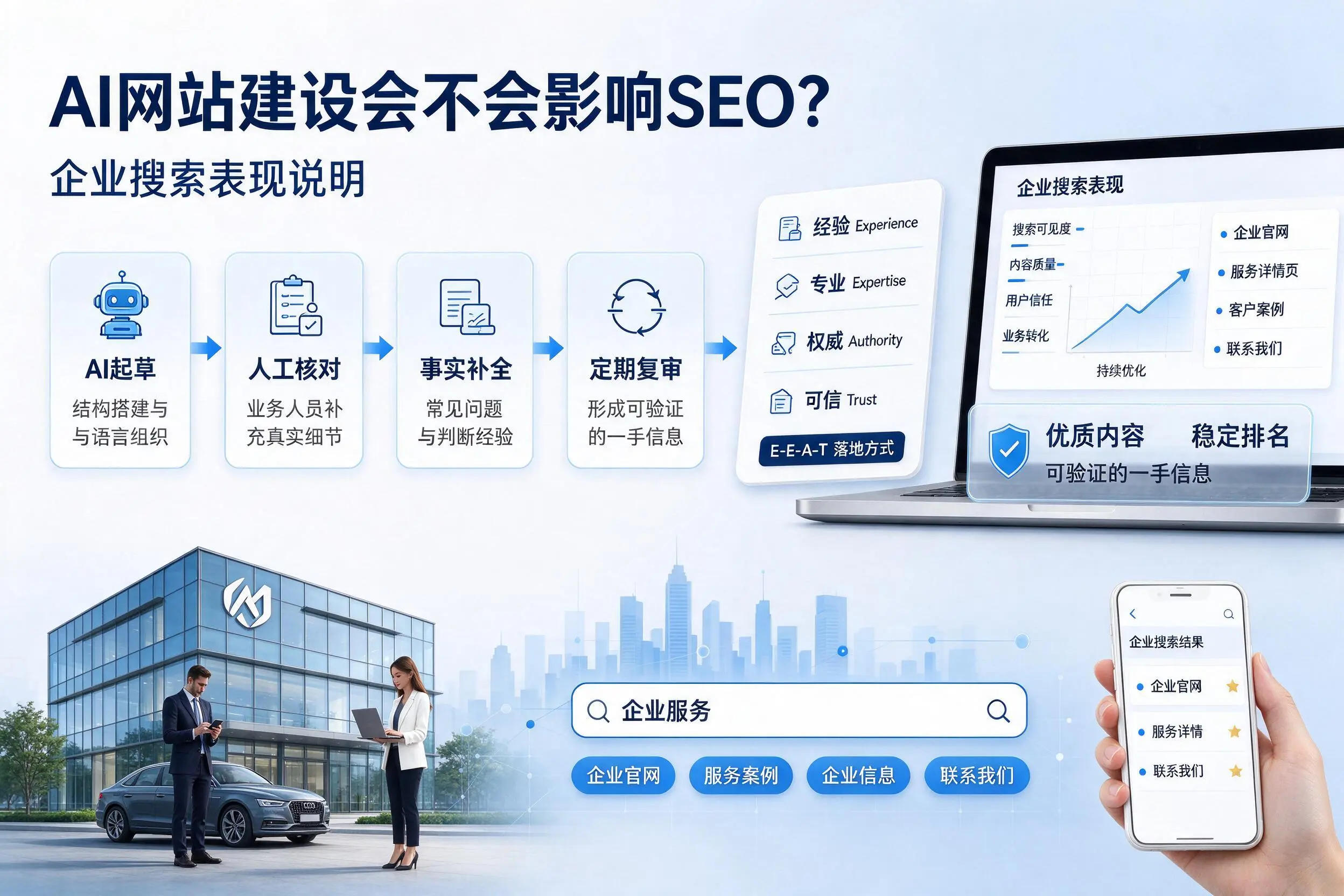 AI网站建设会不会影响SEO？景德镇企业搜索表现说明