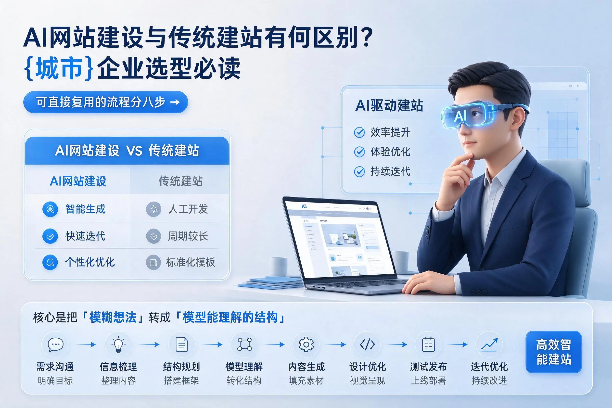 AI网站建设与传统建站有何区别?景德镇企业选型必读