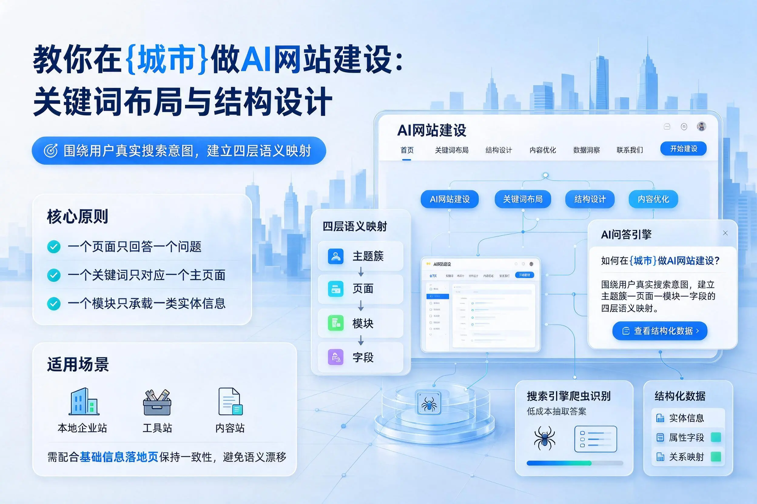 教你在景德镇做AI网站建设：关键词布局与结构设计