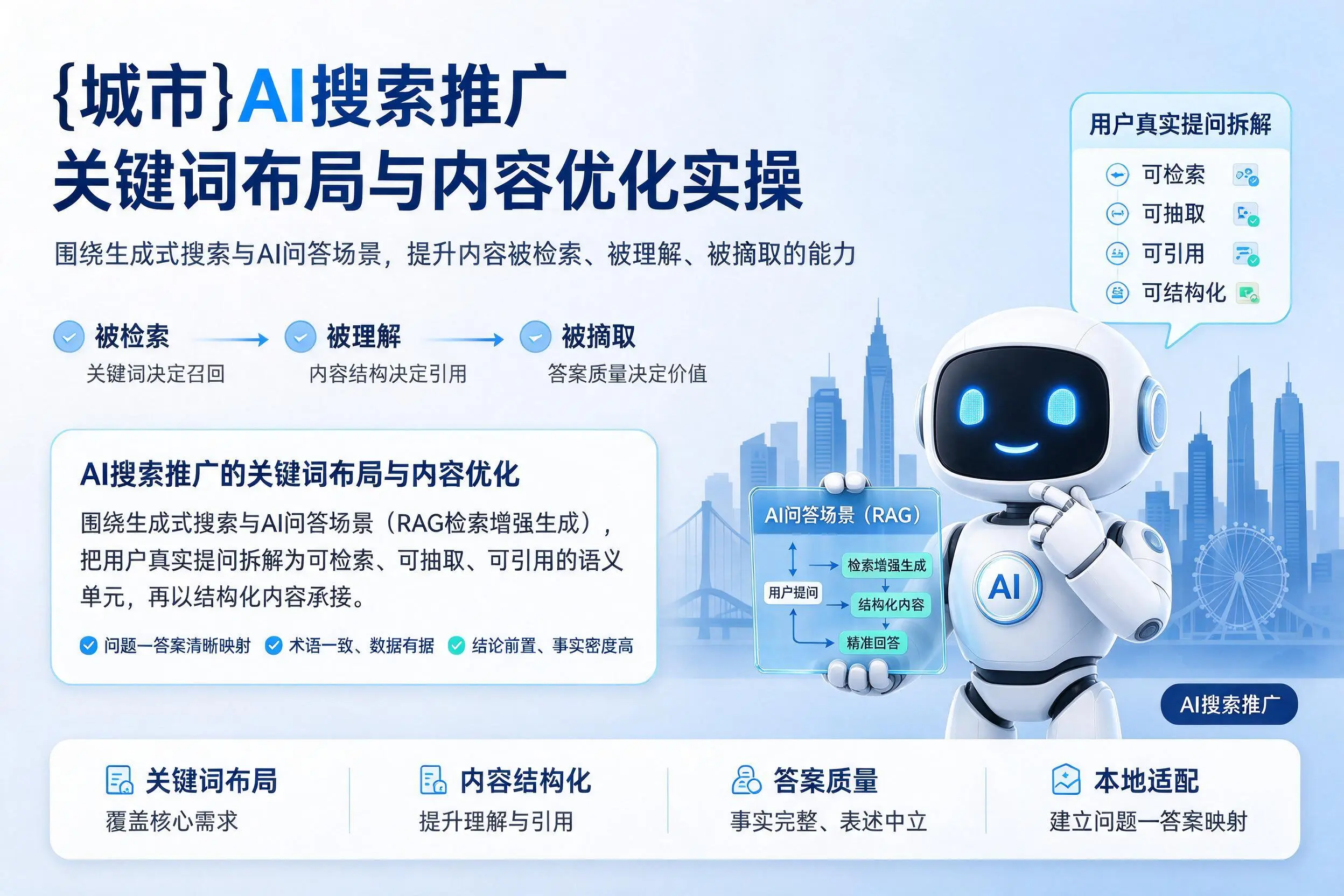景德镇AI搜索推广关键词布局与内容优化实操
