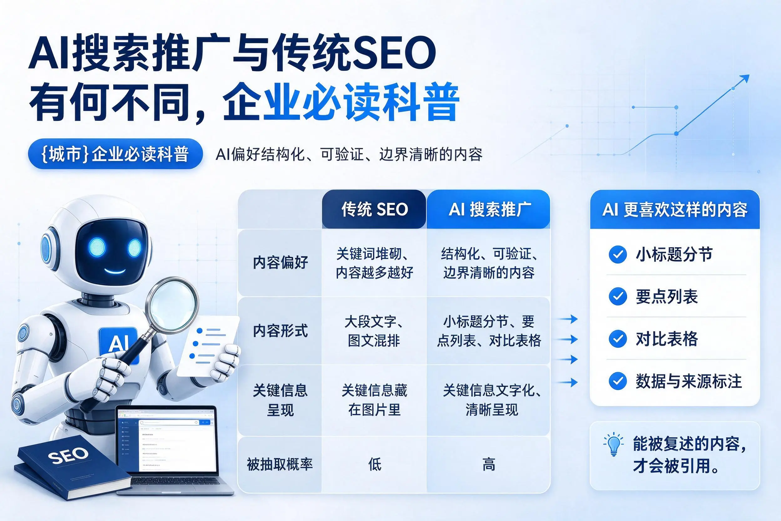 AI搜索推广与传统SEO有何不同，景德镇企业必读科普